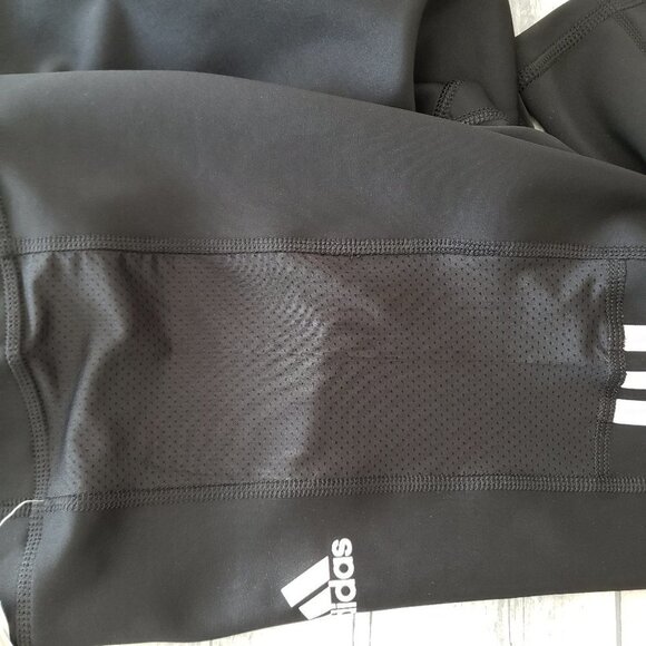 NWT - adidas 3-Stripe Logo PES Black and White Tights for Women - Size XL - Picture 5 of 6